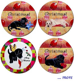 labrador christmas ornaments